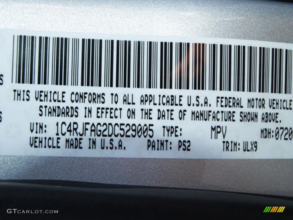 2013 Grand Cherokee Laredo 4x4 - Bright Silver Metallic / Dark Graystone/Medium Graystone photo #8