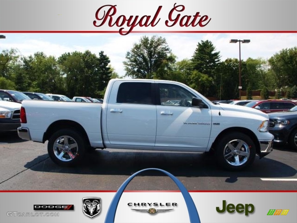 2012 Ram 1500 Big Horn Crew Cab 4x4 - Bright White / Dark Slate Gray/Medium Graystone photo #1