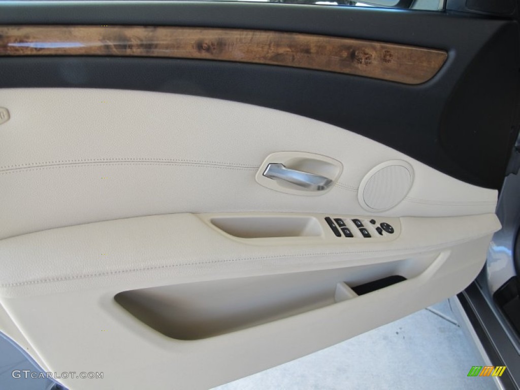 2010 5 Series 535i xDrive Sports Wagon - Space Grey Metallic / Cream Beige photo #8