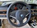 Cream Beige Steering Wheel Photo for 2010 BMW 5 Series #69184924