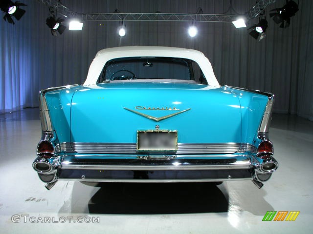 1957 Bel Air Convertible - Turquoise / Turquoise photo #15