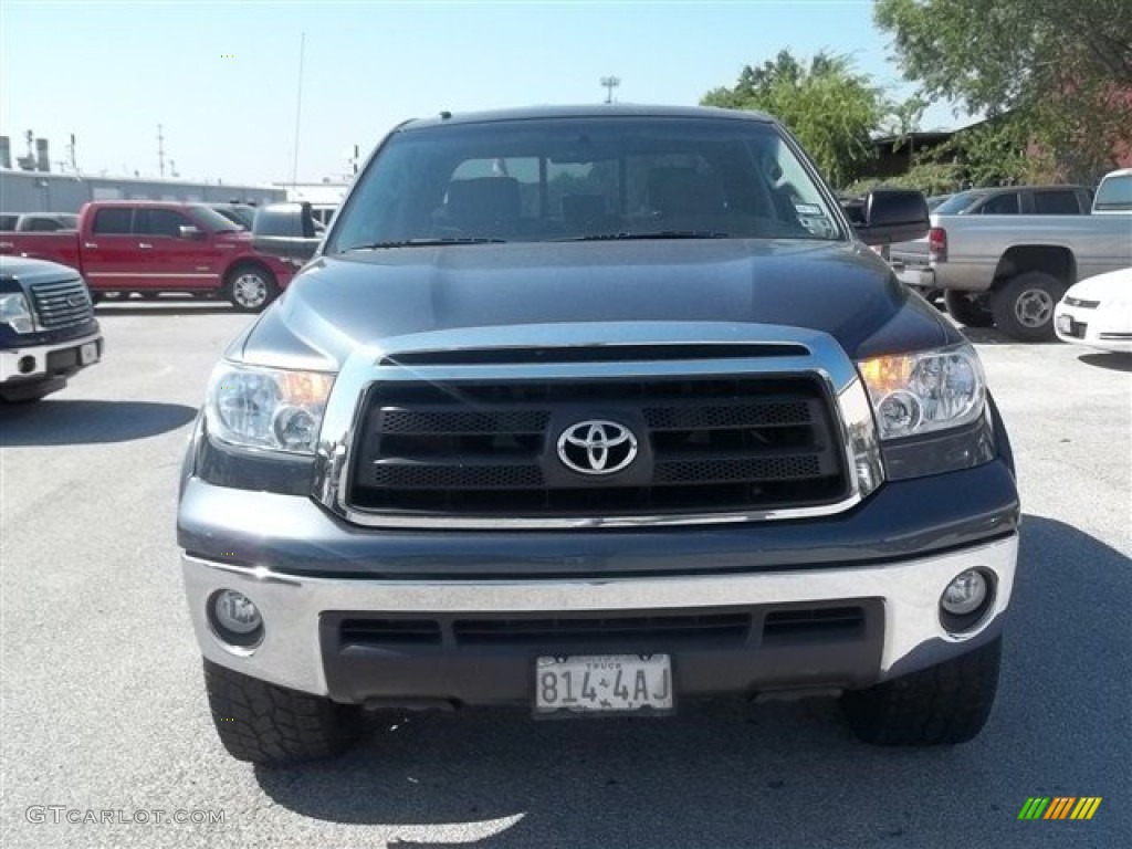 2010 Tundra Double Cab 4x4 - Slate Gray Metallic / Graphite Gray photo #8