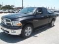 2010 Brilliant Black Crystal Pearl Dodge Ram 1500 Lone Star Quad Cab  photo #7