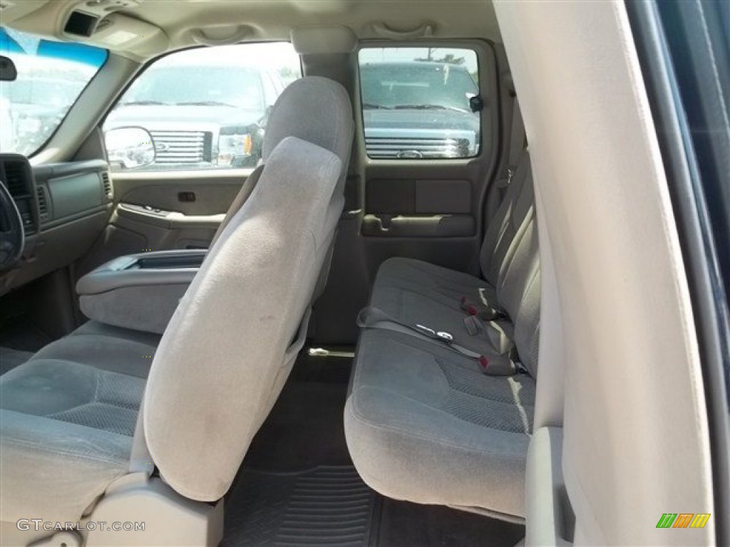 2003 Silverado 1500 LS Extended Cab - Dark Blue Metallic / Tan photo #10