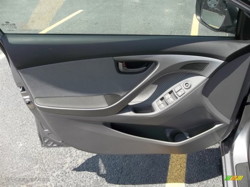 2013 Elantra GLS - Titanium Gray Metallic / Gray photo #8
