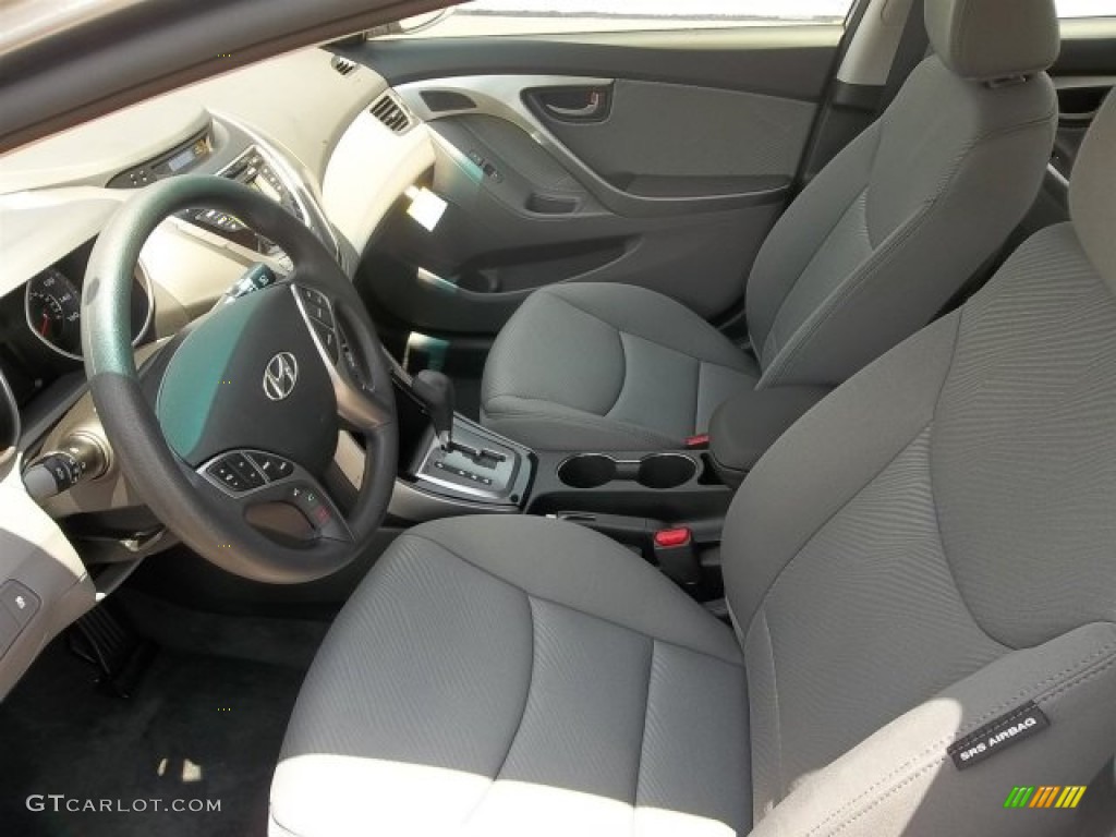 2013 Elantra GLS - Titanium Gray Metallic / Gray photo #9