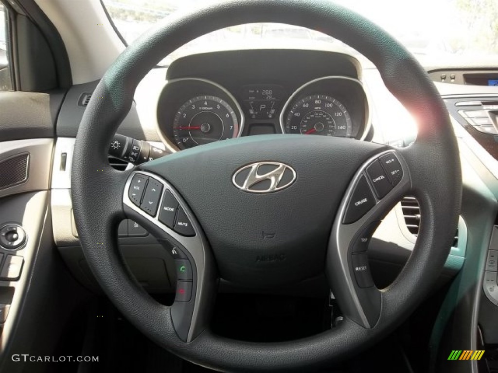 2013 Elantra GLS - Titanium Gray Metallic / Gray photo #10