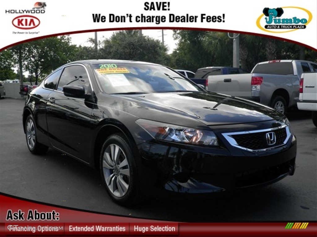 2010 Accord LX-S Coupe - Crystal Black Pearl / Black photo #1