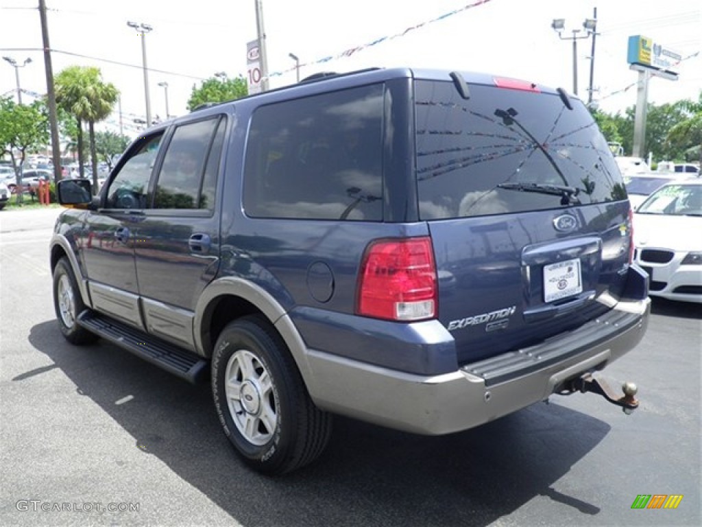 2003 Expedition Eddie Bauer - Medium Wedgewood Blue Metallic / Medium Parchment photo #13