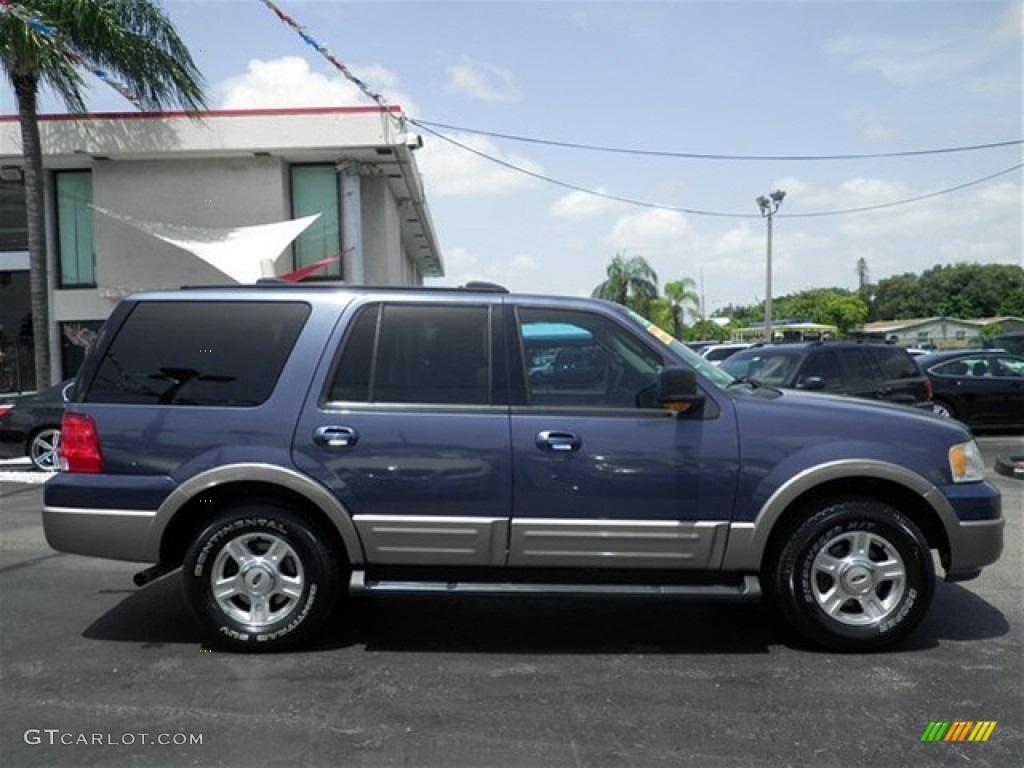 2003 Expedition Eddie Bauer - Medium Wedgewood Blue Metallic / Medium Parchment photo #21