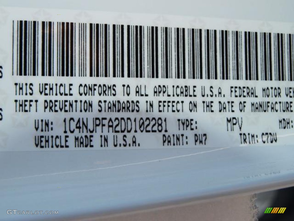 2013 Jeep Patriot Latitude Parts Photos