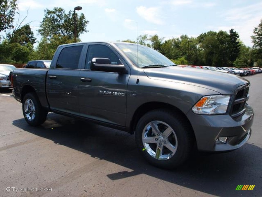 2012 Ram 1500 Express Crew Cab 4x4 - Mineral Gray Metallic / Dark Slate Gray/Medium Graystone photo #2