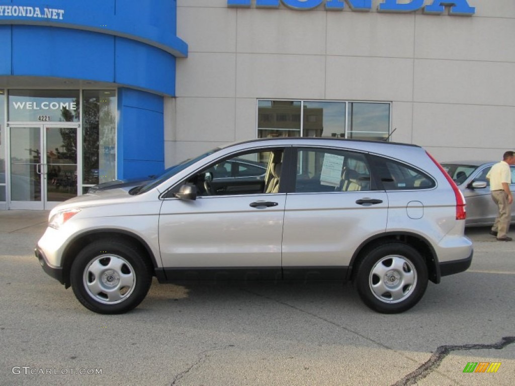 2009 CR-V LX 4WD - Alabaster Silver Metallic / Gray photo #2