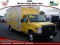 2008 Yellow Ford E Series Cutaway E350 Commercial Moving Truck  photo #1