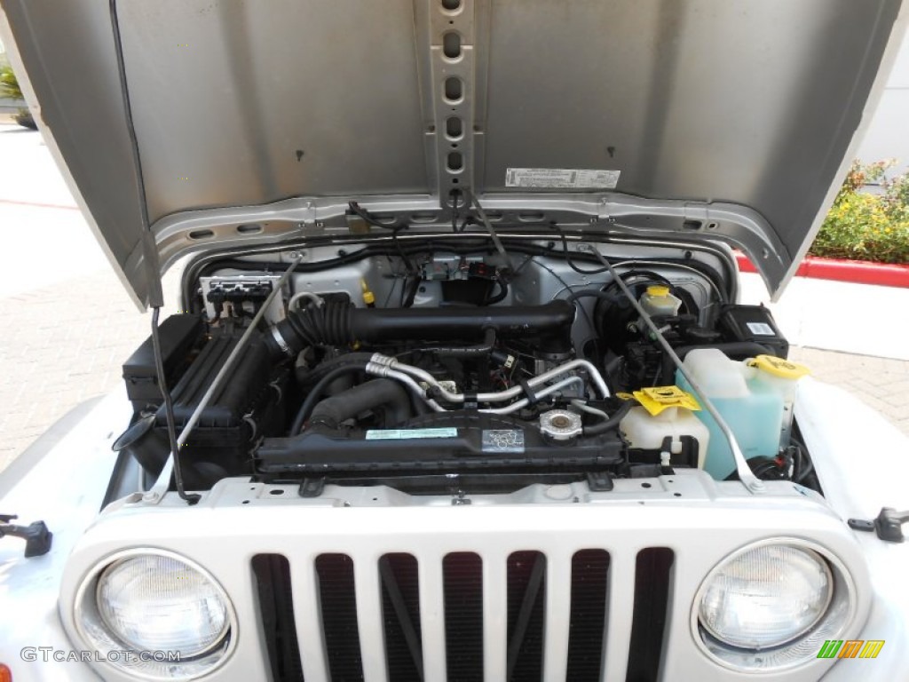 2002 Jeep Wrangler Apex Edition 4x4 4.0 Liter OHV 12-Valve Inline 6 Cylinder Engine Photo #69196540