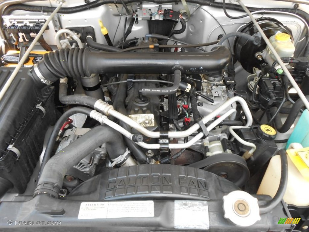 2002 Jeep Wrangler Apex Edition 4x4 4.0 Liter OHV 12-Valve Inline 6 Cylinder Engine Photo #69196546