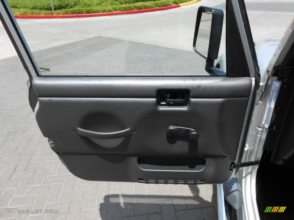 2002 Jeep Wrangler Apex Edition 4x4 Apex Cognac Ultra-Hide Door Panel Photo #69196564