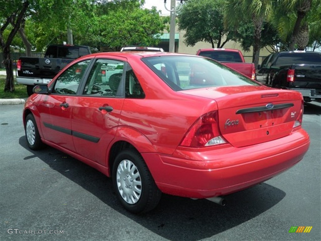 2002 Focus LX Sedan - Infra Red / Medium Graphite photo #9