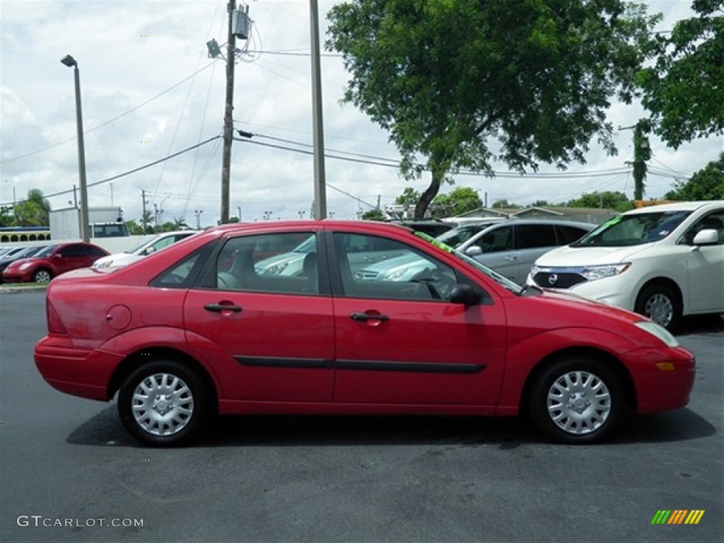 2002 Focus LX Sedan - Infra Red / Medium Graphite photo #18