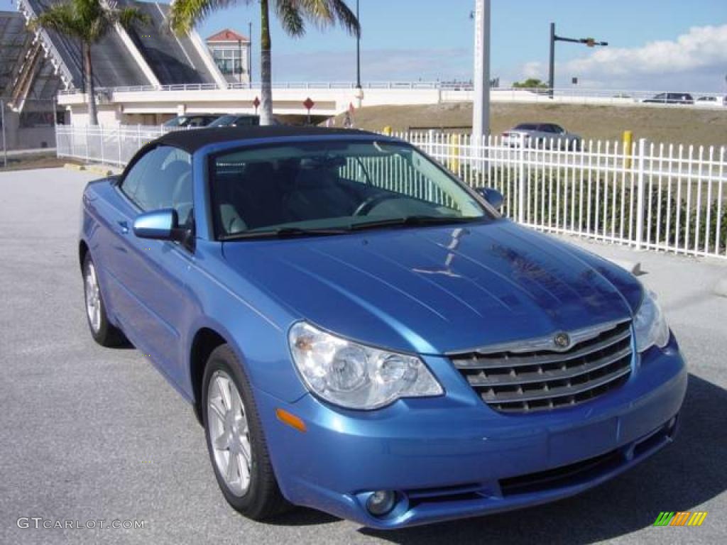 2008 Sebring Touring Convertible - Marathon Blue Pearl / Dark Slate Gray/Light Slate Gray photo #1