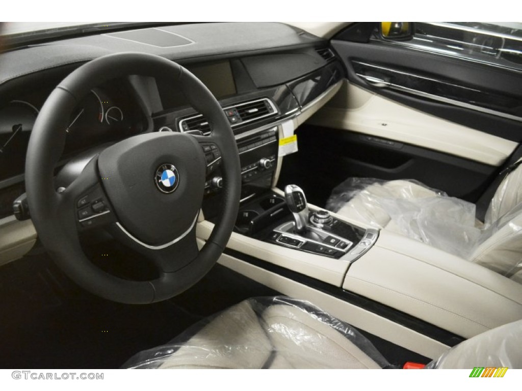 2012 7 Series 750Li Sedan - Mineral White Metallic / Oyster/Black photo #6