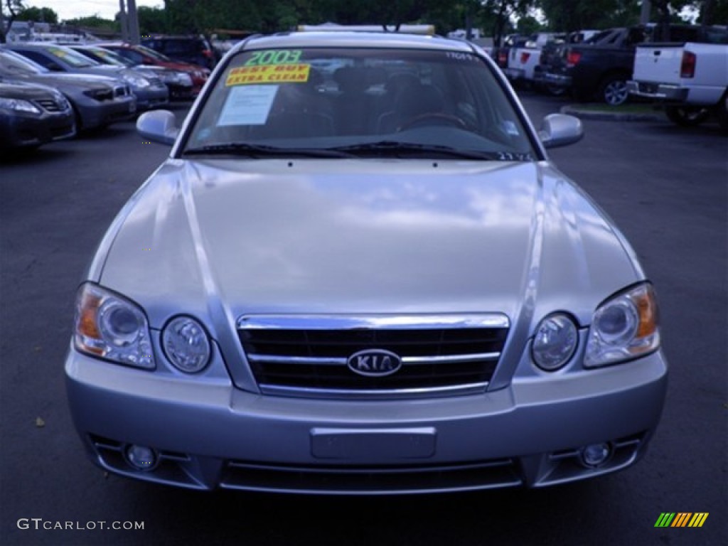 2003 Optima SE V6 - Diamond Silver / Gray photo #7