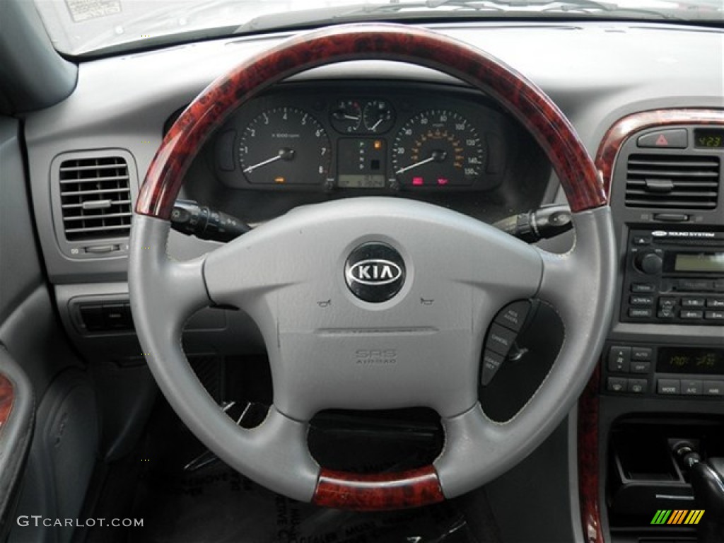 2003 Optima SE V6 - Diamond Silver / Gray photo #39