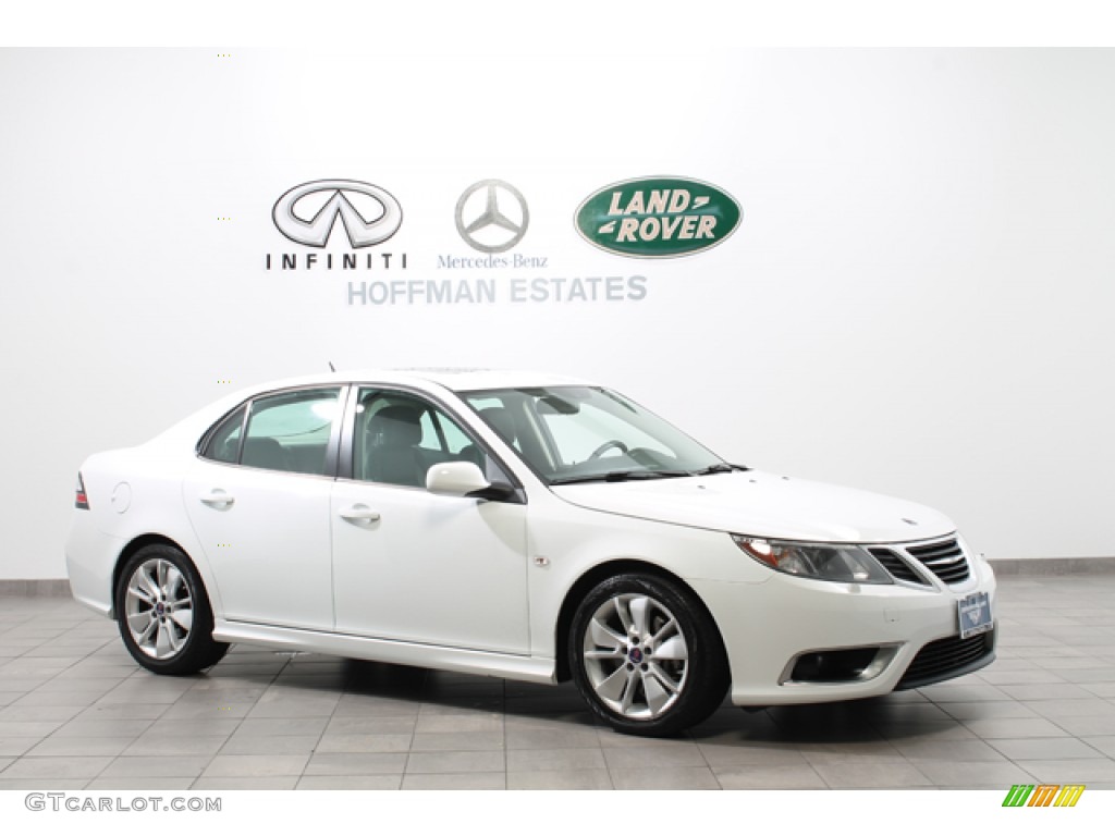 Arctic White Saab 9-3