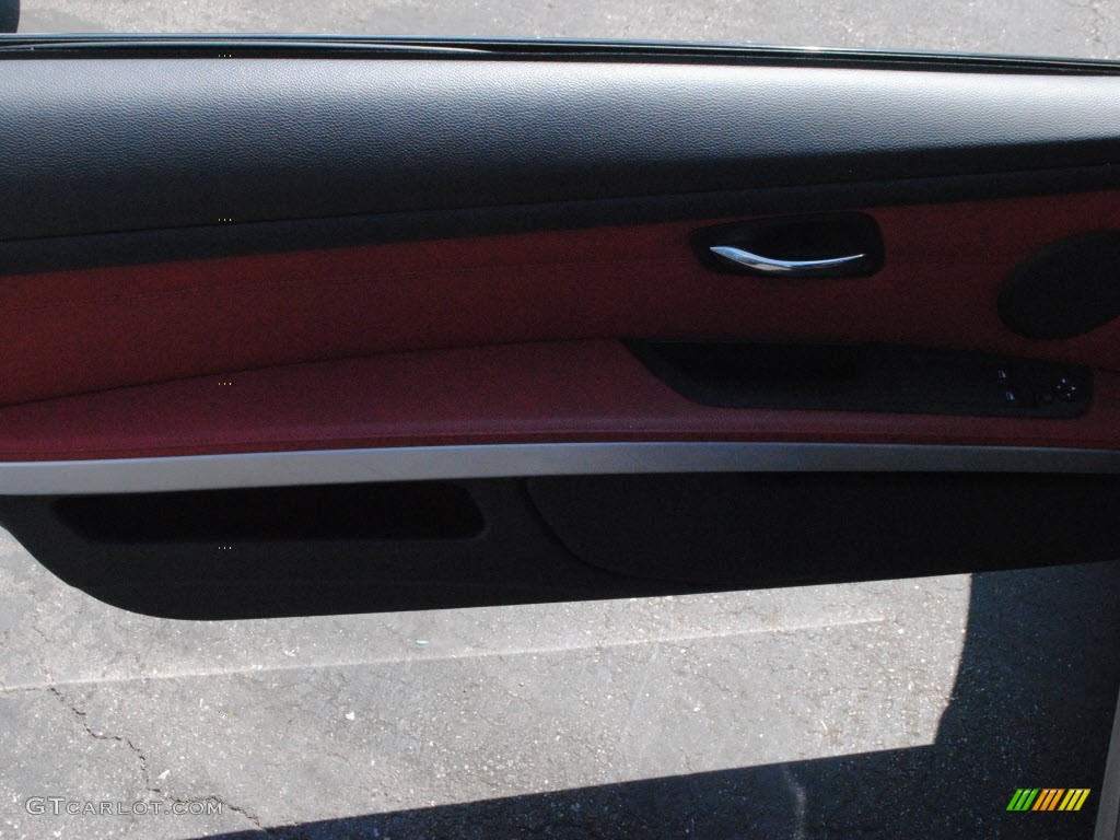 2009 3 Series 335i Coupe - Space Grey Metallic / Coral Red/Black Dakota Leather photo #16