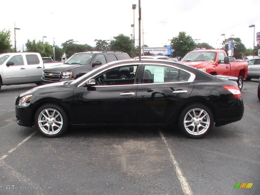 2010 Maxima 3.5 SV - Super Black / Charcoal photo #9