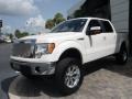 2010 White Platinum Metallic Tri Coat Ford F150 Lariat SuperCrew  photo #4