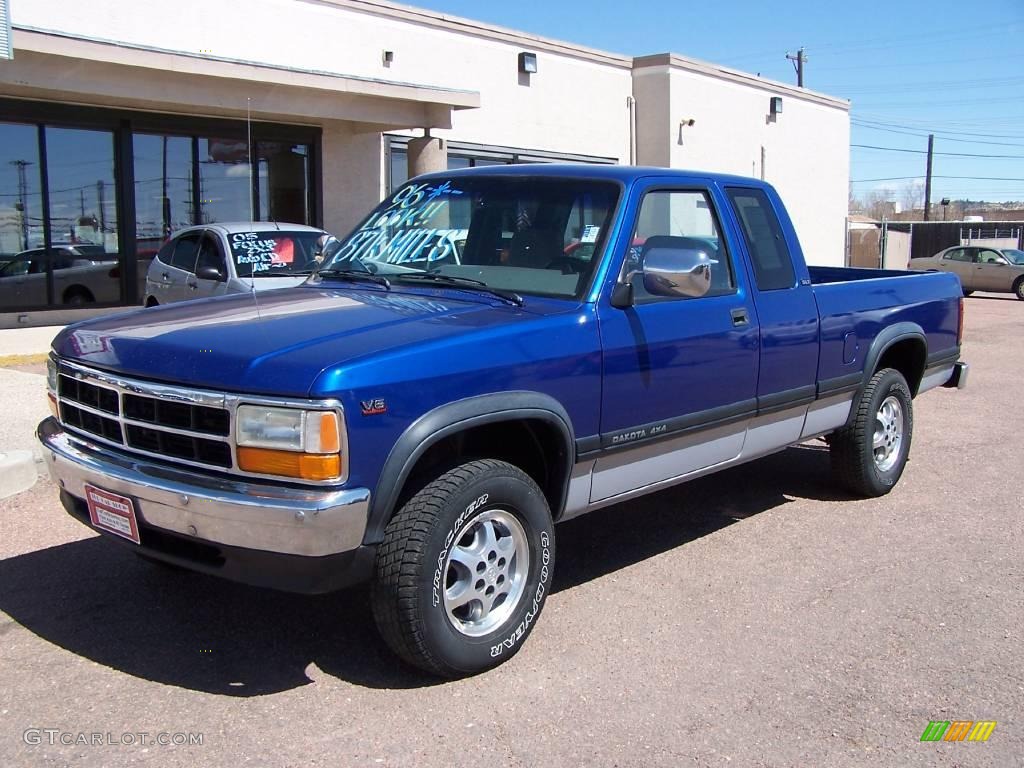 1996 Brilliant Blue Pearl Dodge Dakota SLT Extended Cab 4x4 6910248