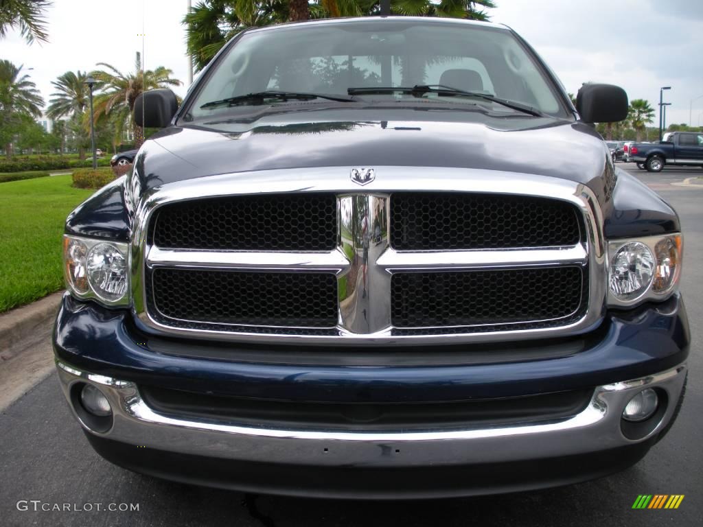 2004 Ram 1500 SLT Regular Cab - Patriot Blue Pearl / Taupe photo #3