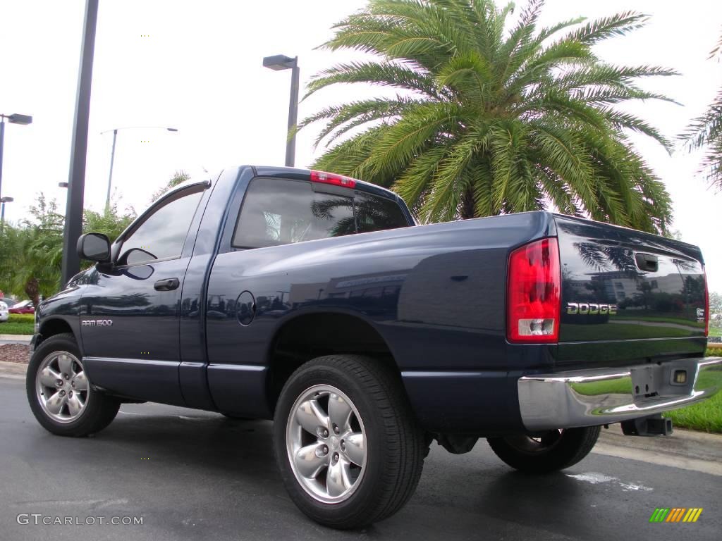 2004 Ram 1500 SLT Regular Cab - Patriot Blue Pearl / Taupe photo #8