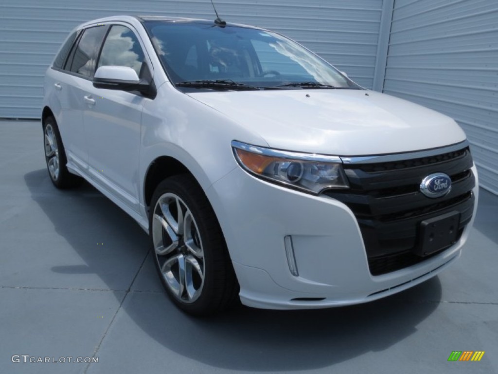 White Platinum Tri-Coat 2013 Ford Edge Sport Exterior Photo #69204036