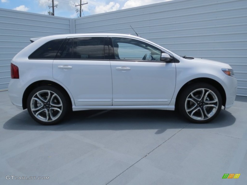 2013 Edge Sport - White Platinum Tri-Coat / Charcoal Black/Liquid Silver Smoke Metallic photo #2