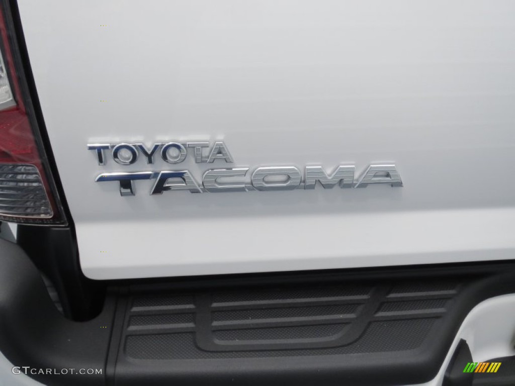2012 Tacoma V6 TRD Sport Prerunner Double Cab - Super White / Graphite photo #14