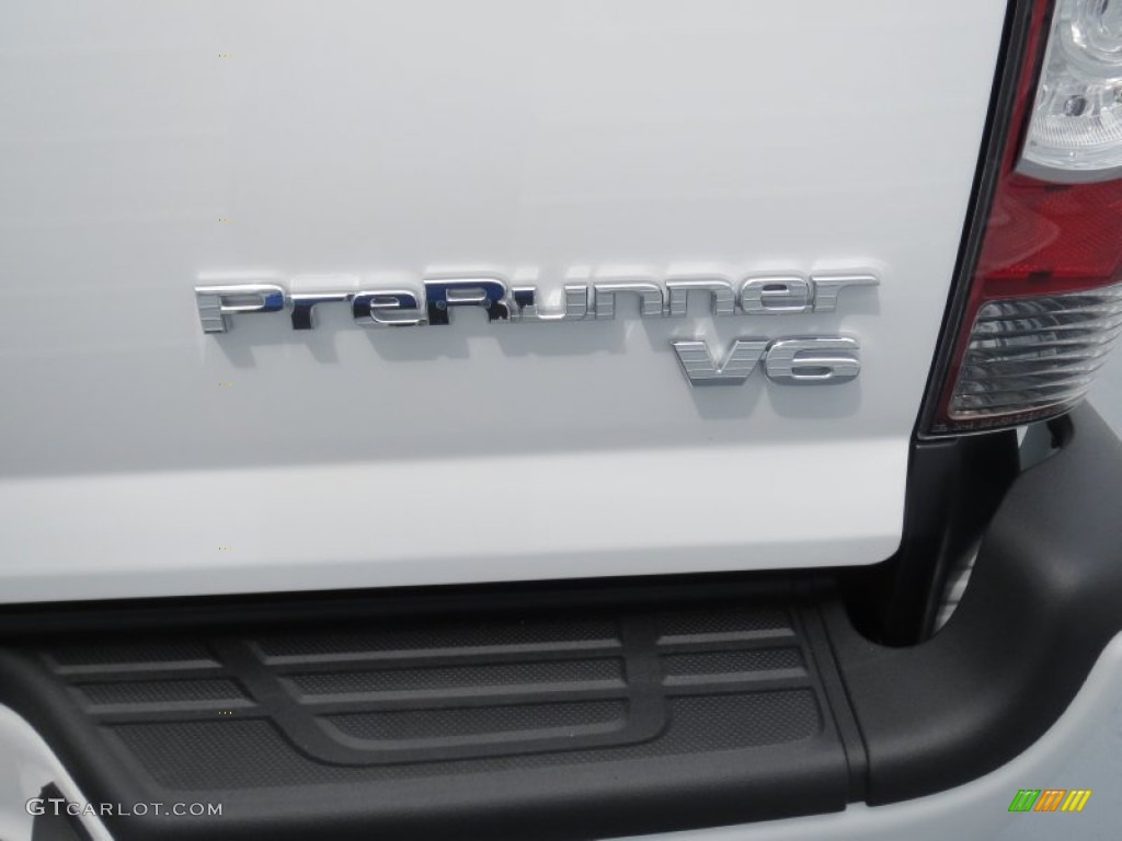 2012 Tacoma V6 TRD Sport Prerunner Double Cab - Super White / Graphite photo #15