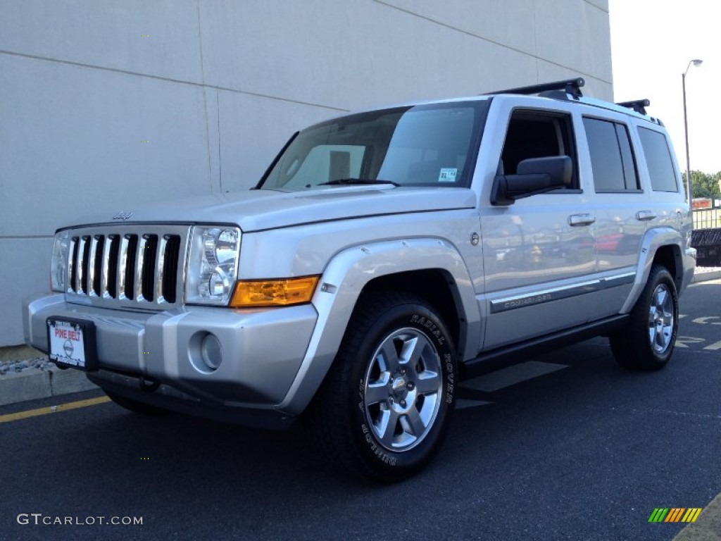 2008 Commander Limited 4x4 - Bright Silver Metallic / Dark Slate Gray photo #1