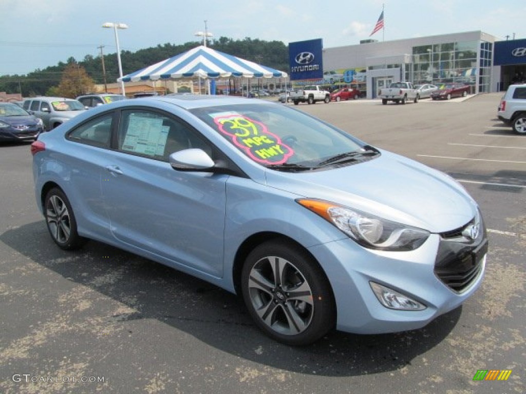 2013 Elantra Coupe SE - Blue Sky Metallic / Gray photo #1