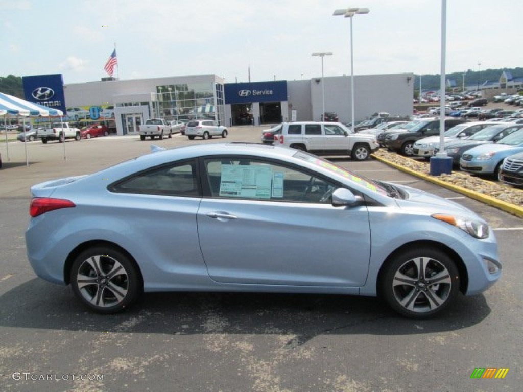 2013 Elantra Coupe SE - Blue Sky Metallic / Gray photo #2