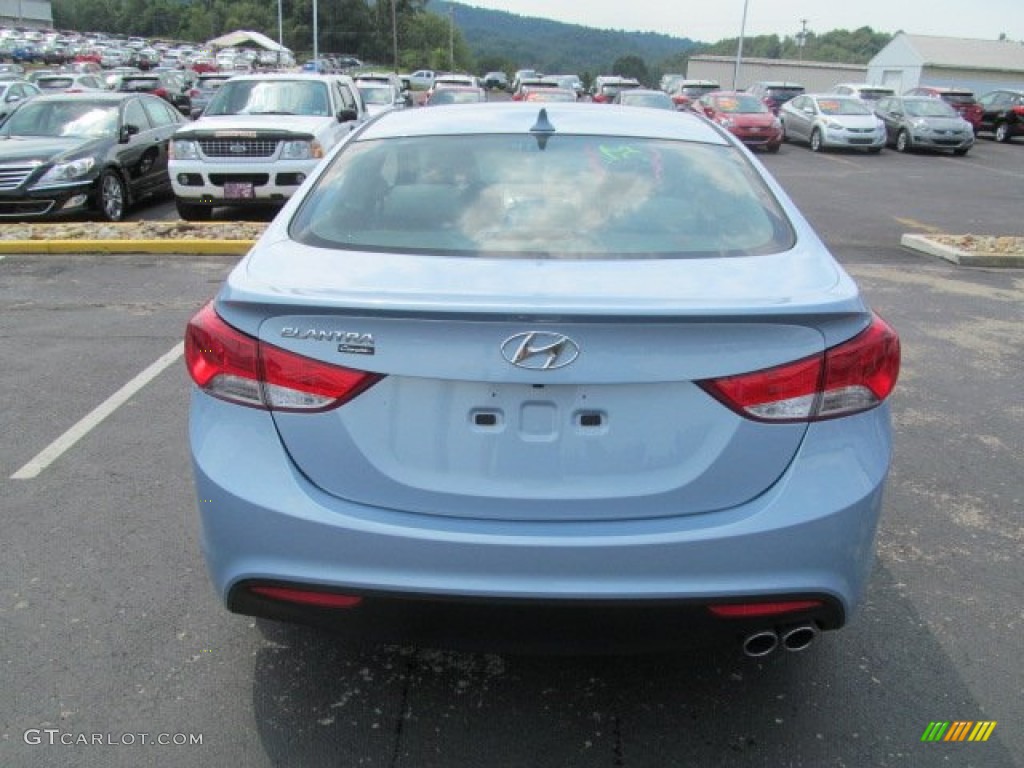 2013 Elantra Coupe SE - Blue Sky Metallic / Gray photo #4