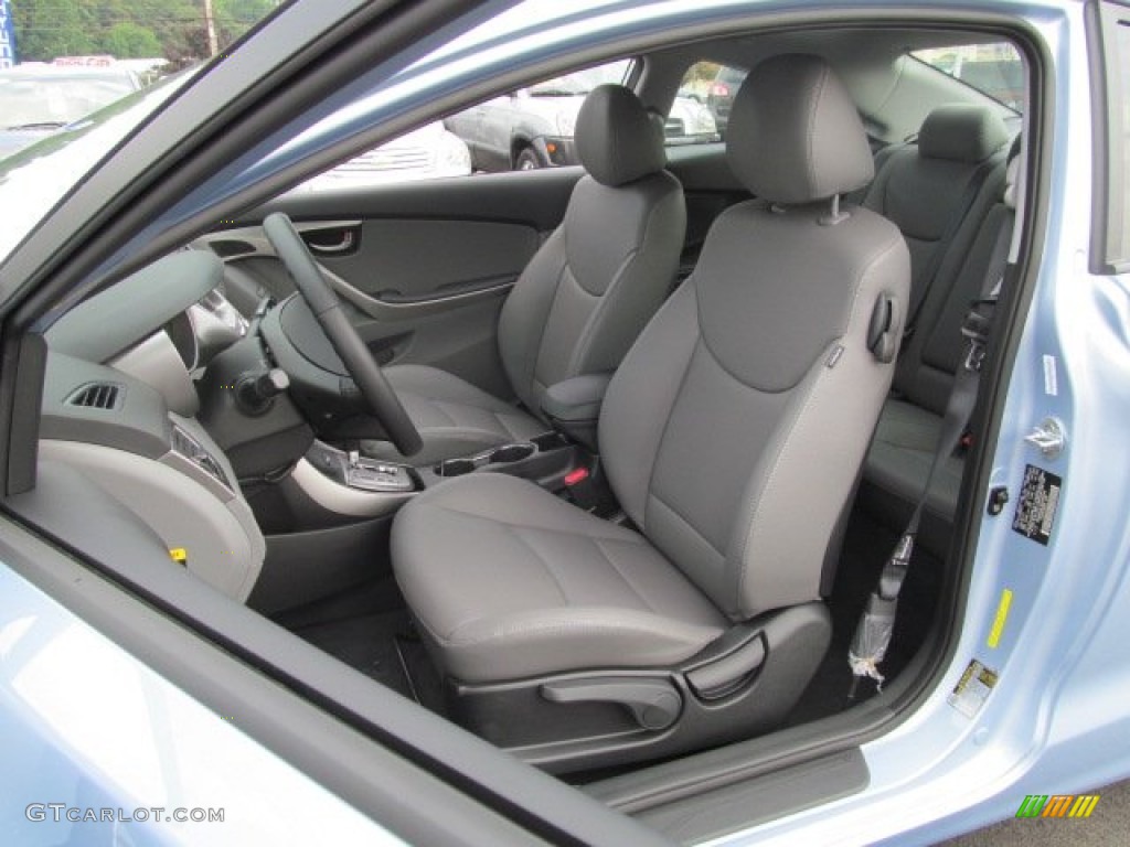2013 Elantra Coupe SE - Blue Sky Metallic / Gray photo #5