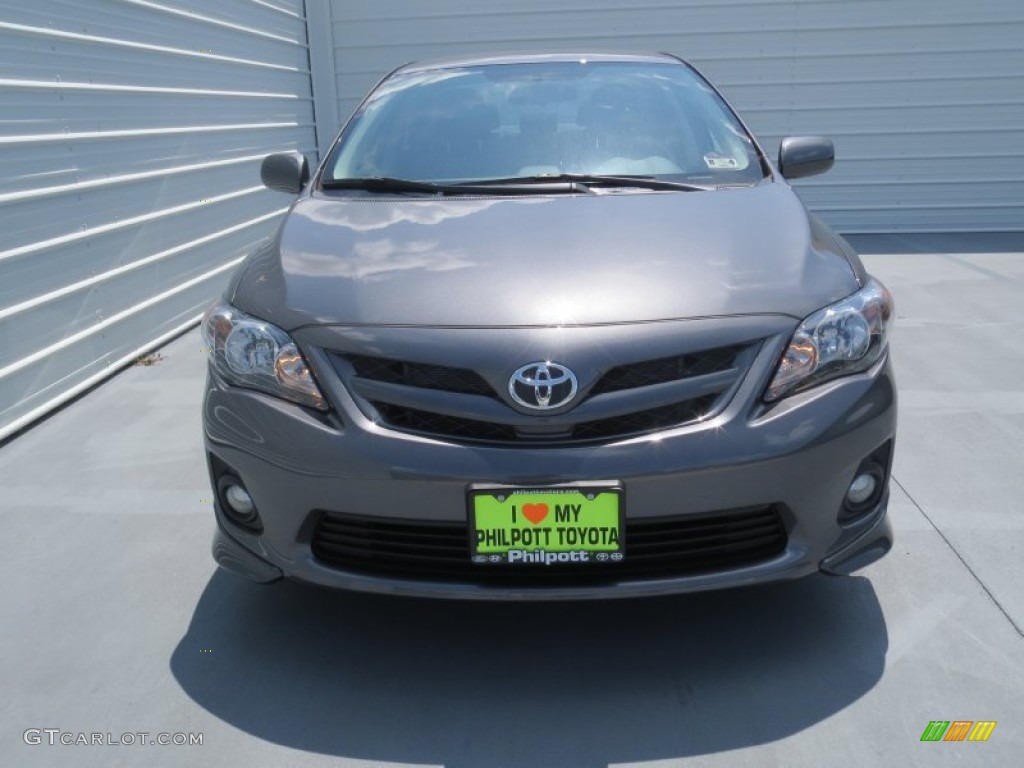 2012 Corolla S - Magnetic Gray Metallic / Dark Charcoal photo #7
