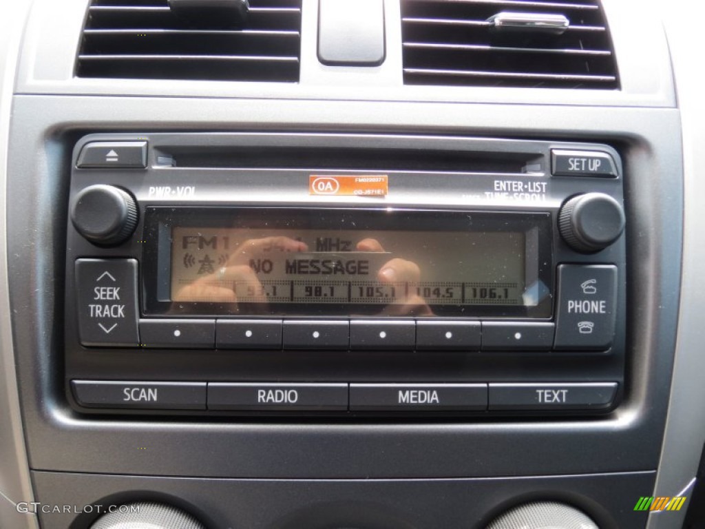 2012 Corolla S - Magnetic Gray Metallic / Dark Charcoal photo #26