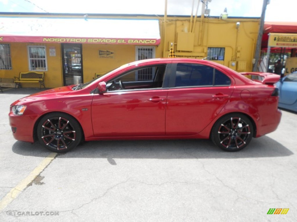 Rally Red Pearl 2008 Mitsubishi Lancer ES Exterior Photo #69208261
