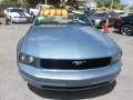 2005 Windveil Blue Metallic Ford Mustang V6 Premium Convertible  photo #2