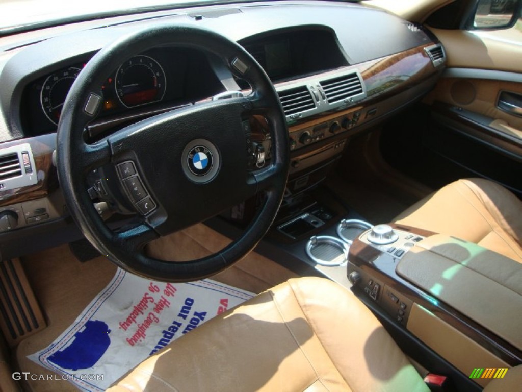 2004 7 Series 745i Sedan - Alpine White / Dark Beige/Beige III photo #10