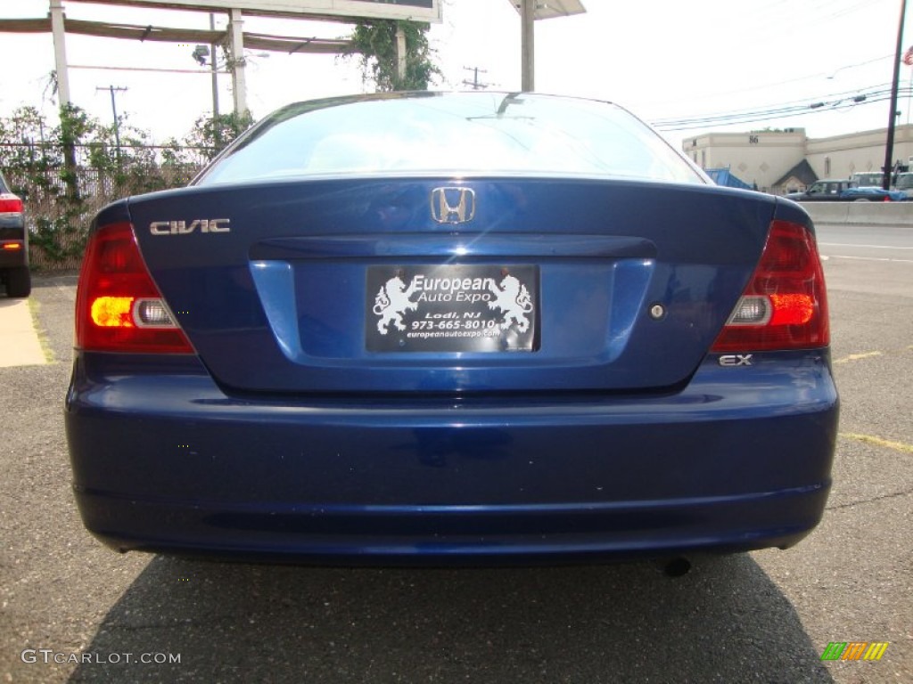 2003 Civic EX Coupe - Eternal Blue Pearl / Black photo #5