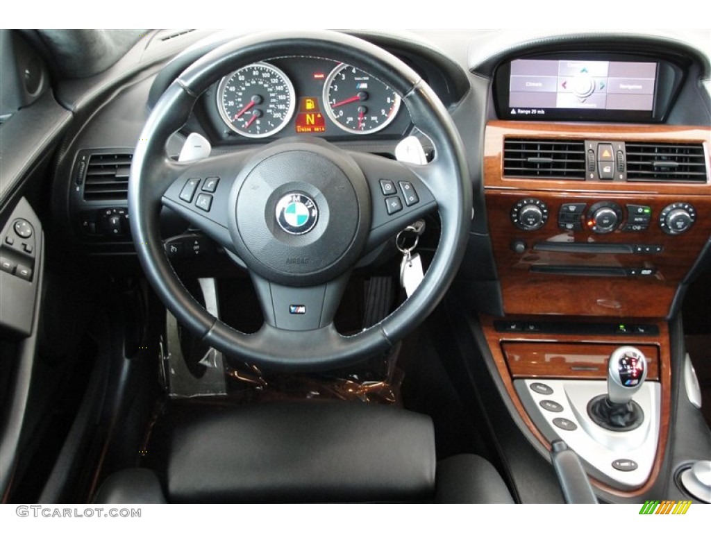 2007 BMW M6 Coupe Black Dashboard Photo #69209906